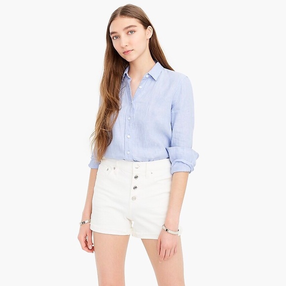 J. Crew High Rise Denim Short NWT - Picture 2 of 6